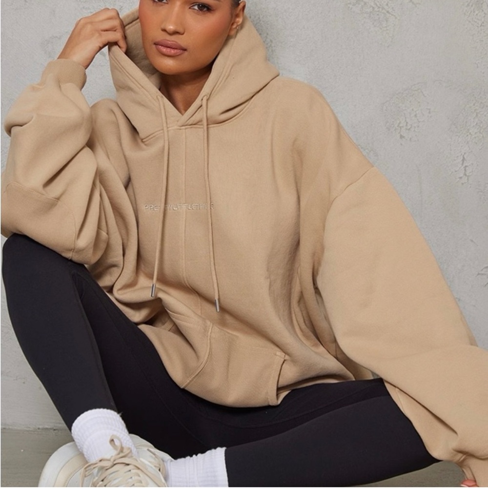 NWT PLT stone seam detail rib pocket hoodie